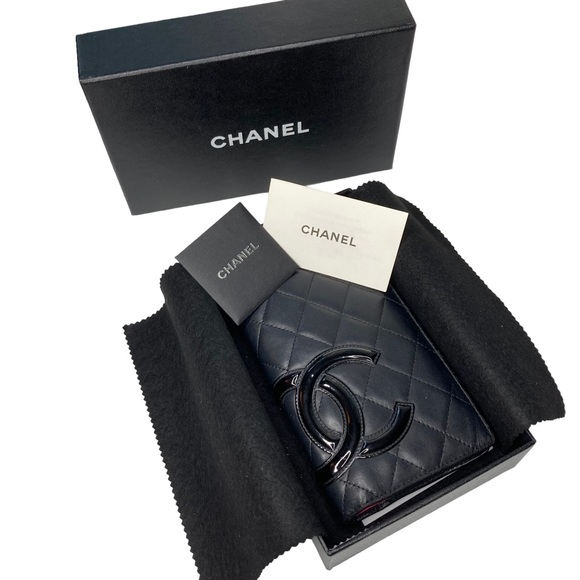 CHANEL Cambon Black Quilted Lambskin Leather Wallet - Picture 3 of 16